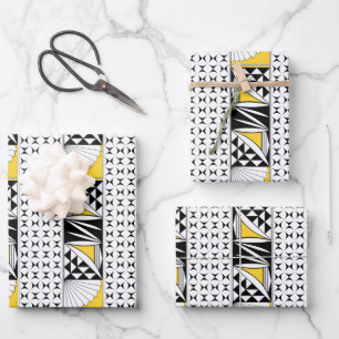 Southwest Sunrise in Yellow Wrapping Paper Sheet