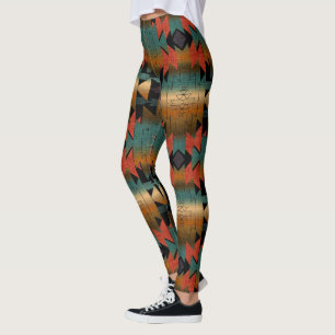 Southwest Sunset Beautiful Boho Colours Leggings