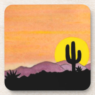 Southwest Sunset Coasters - Set of 6