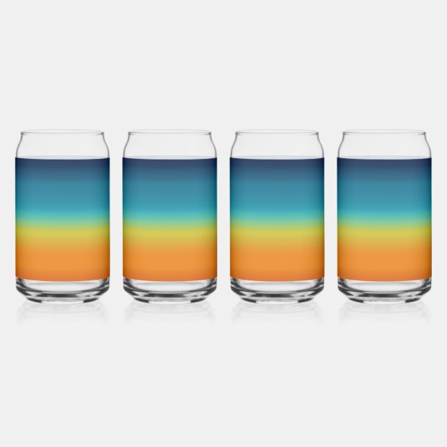 Southwest Sunset Colours Can Glass (Front)