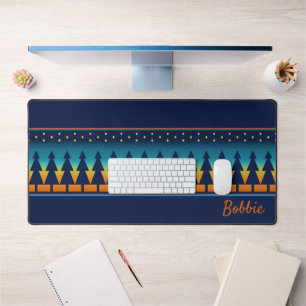 Southwest Sunset Pines and Stars Personalised Desk Mat