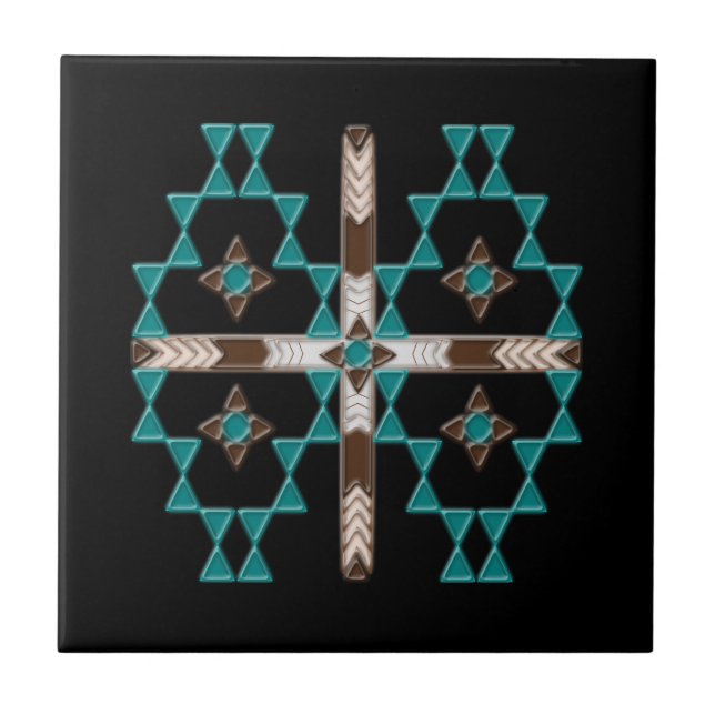 Southwest Symmetry Ceramic Tile (Front)