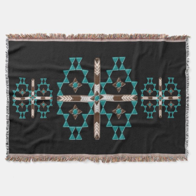 Southwest Symmetry Throw Blanket (Front)