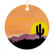 Southwest Theme Metal Ornament