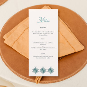 southwest theme wedding  menu