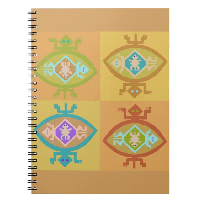 Southwest Tortuga Family Spiral Notebook (Front)