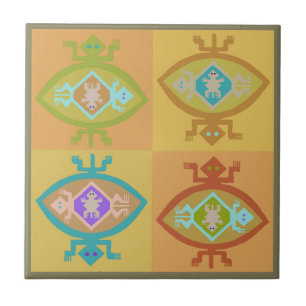 Southwest Tortuga Family Tile