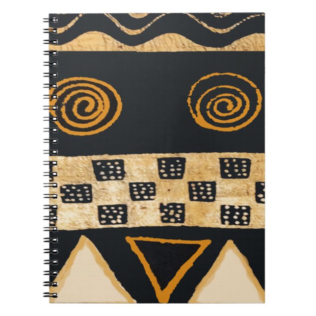 Southwest Tribal Native American Design Spiral Notebook (Front)