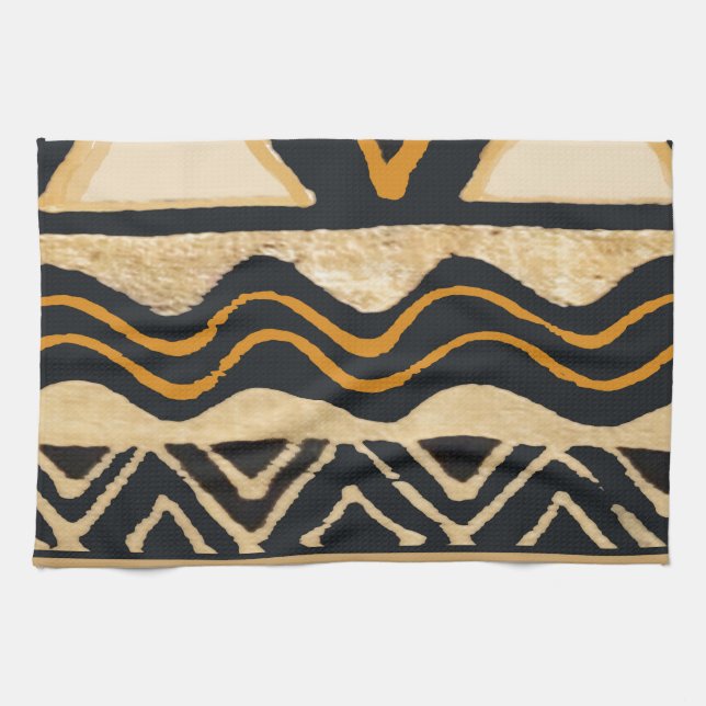 Southwest Tribal Native American Design Tea Towel (Horizontal)