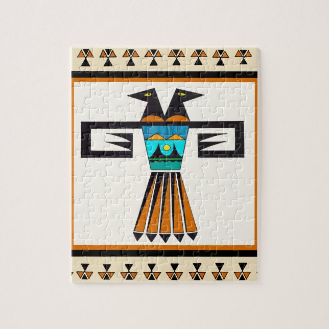 Southwest Twin Bird Head Jigsaw Puzzle (Vertical)