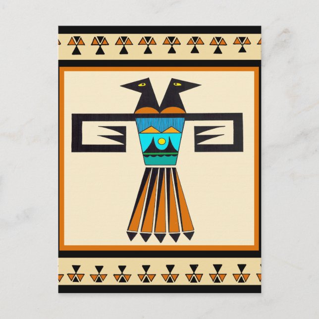 Southwest Twin Bird Head Postcard (Front)