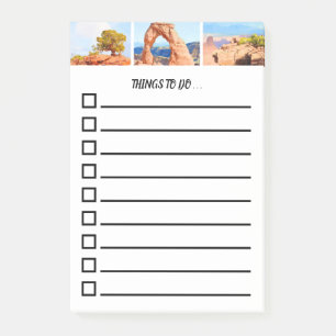 Southwest Utah Scenics To Do List Post-it Notes
