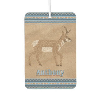 Southwest Walking Pronghorn Antelope Personalised Car Air Freshener
