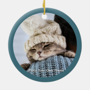 Southwest Winter Geometric Snowflake Personalised Ceramic Tree Decoration