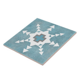 Southwest Winter Snowflake Tile
