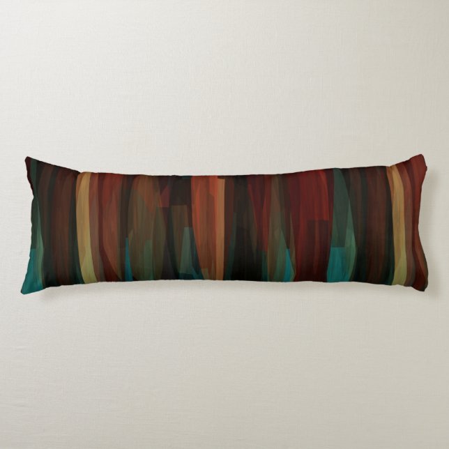 Southwest Wood Abstract Body Cushion (Front)