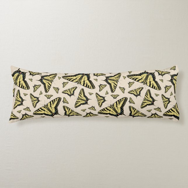 Southwest Yellow Swallowtail Butterflies All Over  Body Cushion (Front)
