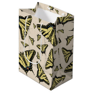 Southwest Yellow Swallowtail Butterflies All Over Medium Gift Bag