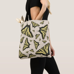 Southwest Yellow Swallowtail Butterflies All Over Tote Bag