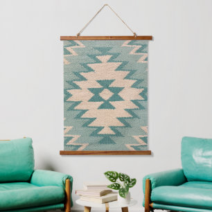 Southwester Wall Art, Pastel Aqua Hanging Tapestry