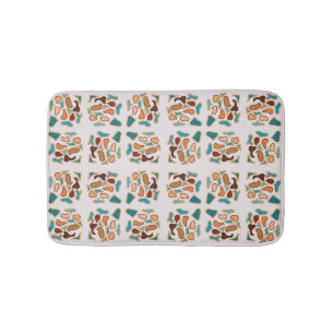 Southwestern Abstract Earth Tone Pattern Art Bath Mat
