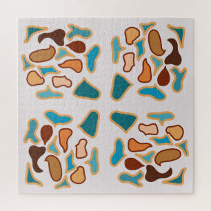 Southwestern Abstract Earth Tone Pattern Art  Jigsaw Puzzle