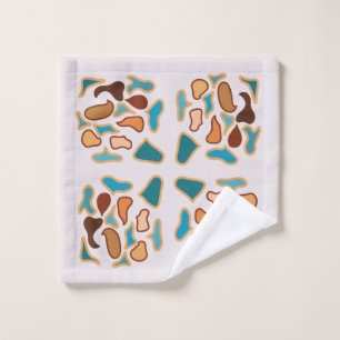 Southwestern Abstract Earth Tone Pattern Art Wash Cloth