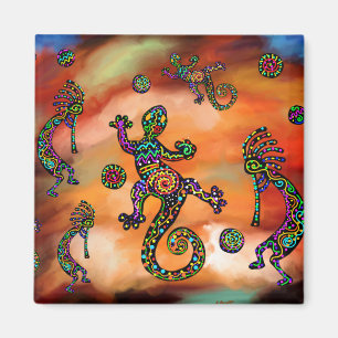Southwestern Art Kokopeli Magnet