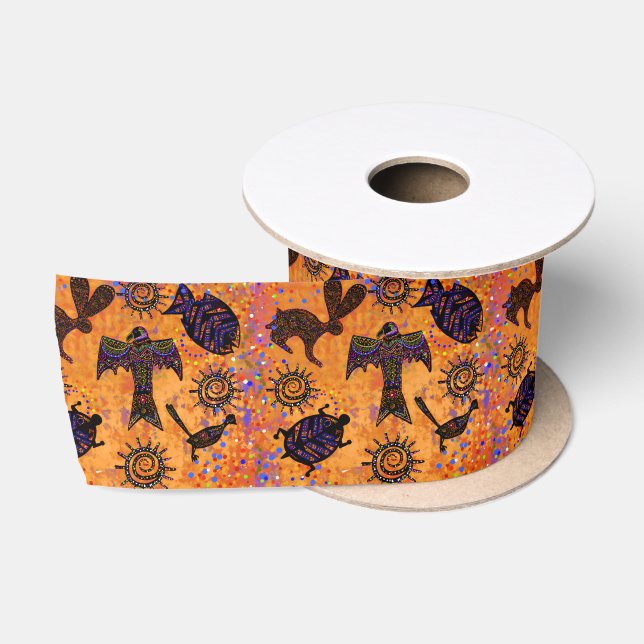 Southwestern Art Satin Ribbon (Spool)