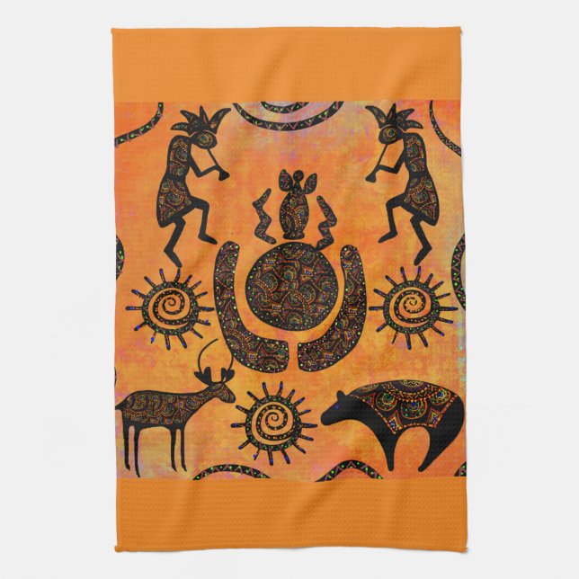 Southwestern Art Tea Towel (Vertical)