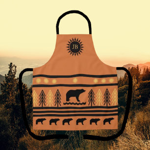 Southwestern Canyon Clay Navajo Black Bear Apron