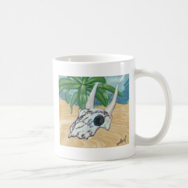Southwestern Colourful Desert Skull Coffee Mug (Right)