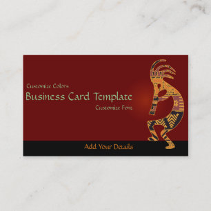 Southwestern Colourful Logo Kokopelli Business Car Card