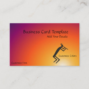 Southwestern Colourful Logo Kokopelli Business Car Card