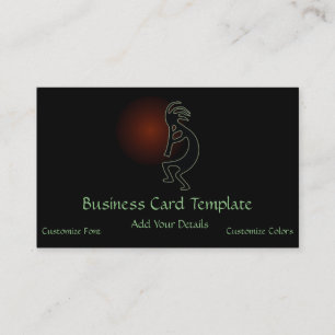 Southwestern Colourful Logo Kokopelli Business Car Card