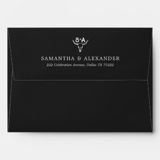 Southwestern Country Photo Wedding Rustic Chic Envelope
