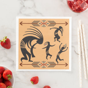 Southwestern Dancing Party Kokopelli Napkins