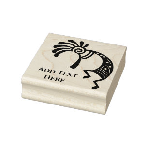 Southwestern Desert Arizona Kokopelli Rubber Stamp