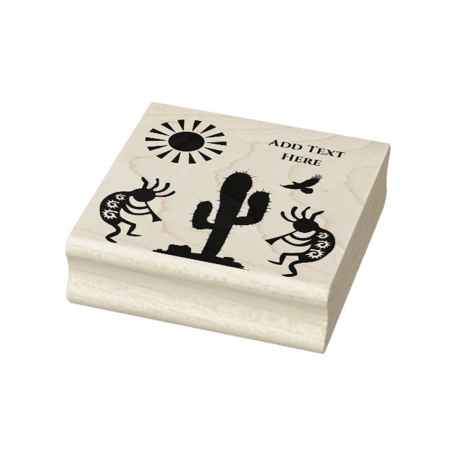 Southwestern Desert Arizona Kokopelli Rubber Stamp (Stamp)