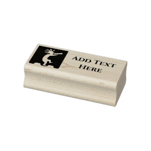 Southwestern Desert Arizona Kokopelli Rubber Stamp