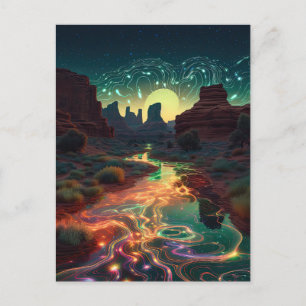Southwestern Desert Arizona Utah Cosmos Landscape Postcard
