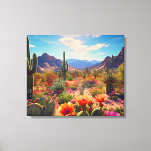 Southwestern Desert Stretched Canvas Print