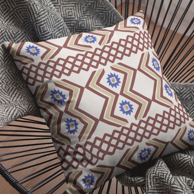 Southwestern Design Cinnamon Cushion (Creator Uploaded)