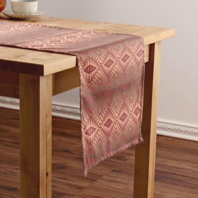 Southwestern ethnic geometric pattern. short table runner (In Situ)