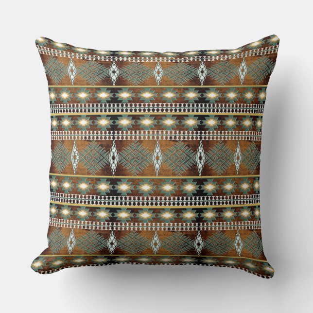 southwestern ethnic pattern cushion (Front)