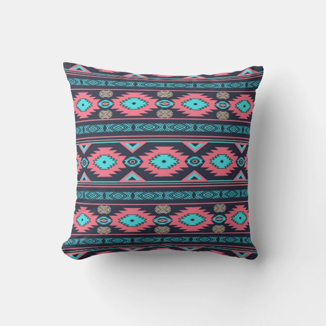Southwestern ethnic tribal pattern. cushion (Front)