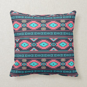 Southwestern ethnic tribal pattern. cushion