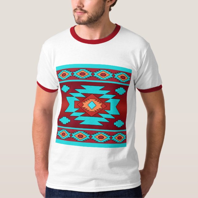 Southwestern ethnic tribal pattern. T-Shirt (Front)