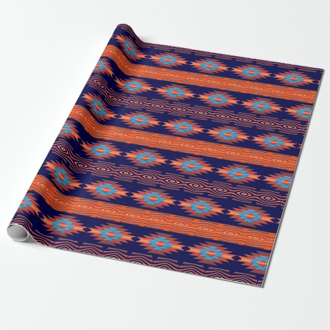Southwestern ethnic tribal pattern. wrapping paper (Unrolled)