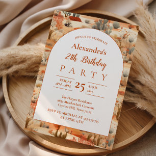 Southwestern Floral Birthday Party Invitation